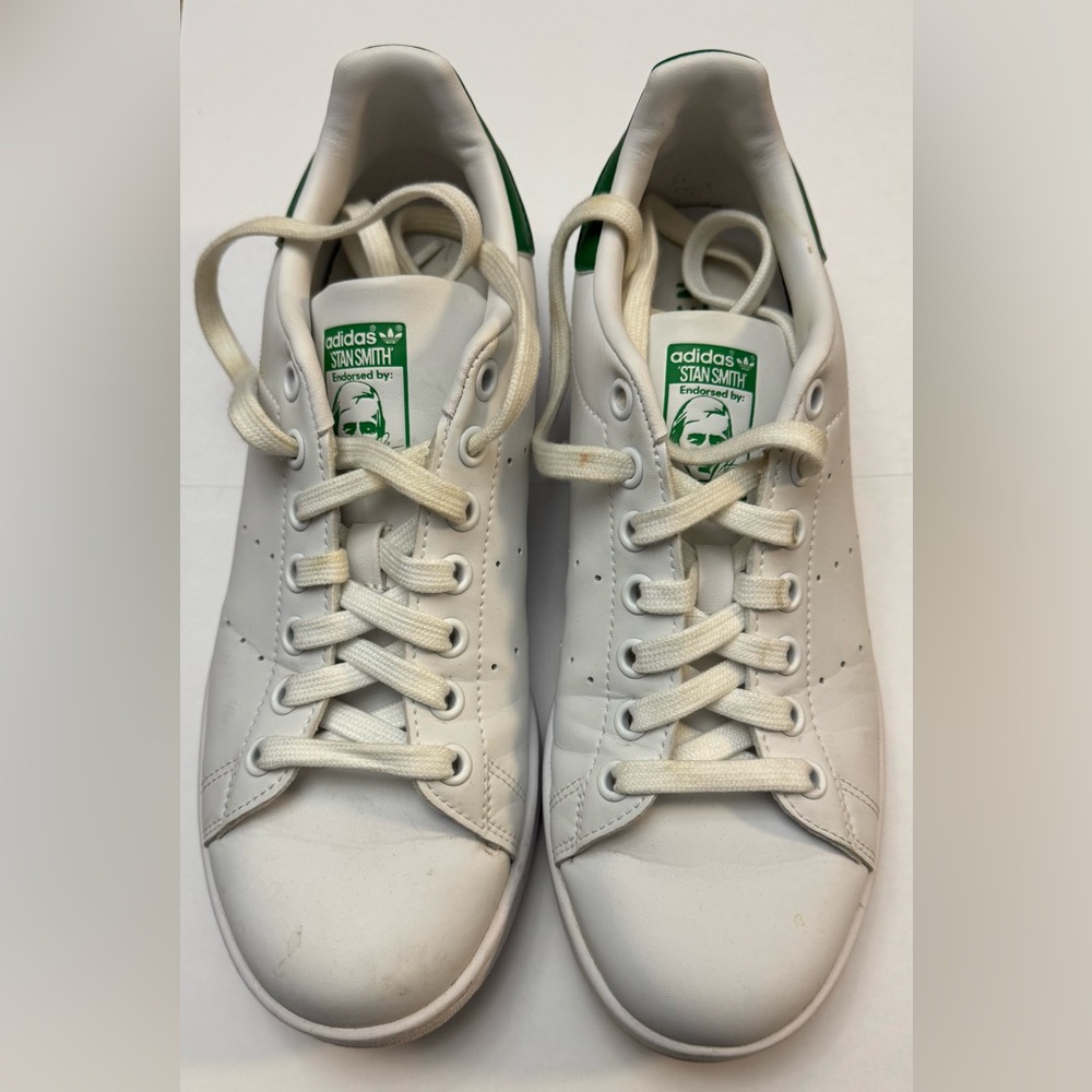 Stan Smith Adidas White Green 7.5 Sneakers